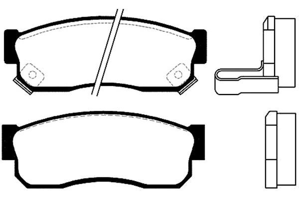 KAVO PARTS Комплект тормозных колодок, дисковый тормоз BP-6510